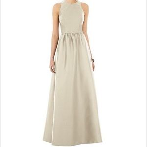 Alfred Sung Champagne Formal Dress